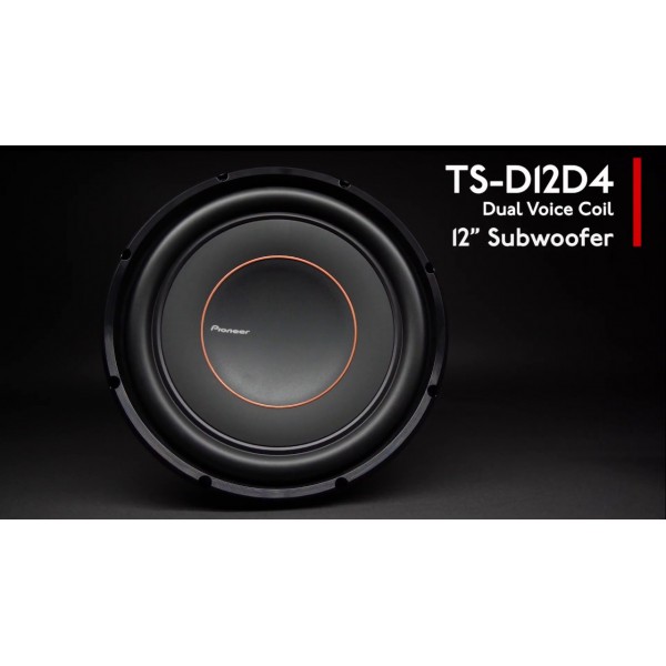 Pioneer TS-D12D4 12 Inch Subwoofer Dual Voice Coil...