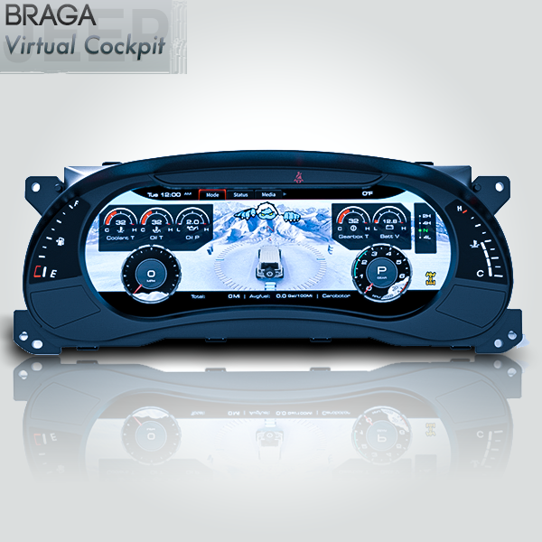 Jeep Wrangler JK Rubicon 2011 - 2018 Virtual Cockpit Digital Instrumental Cluster