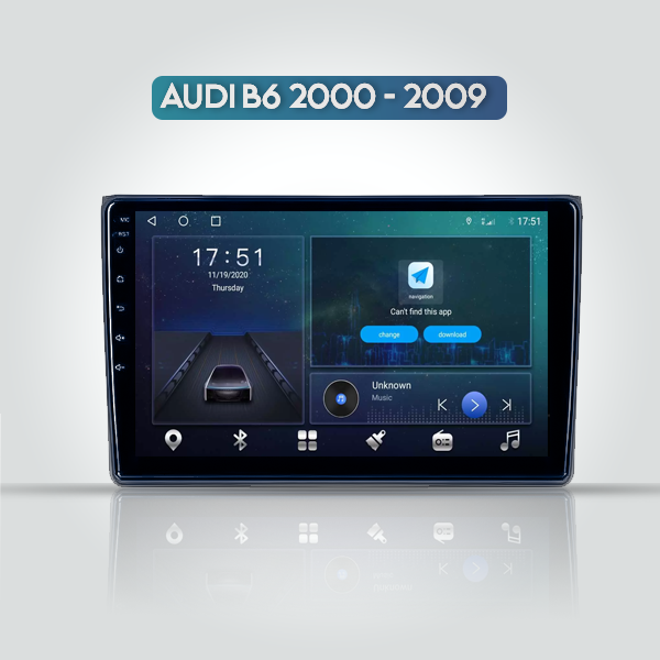 AUDI A4 / S4 / RS4 2000 -2008 ANDROID APPLE CARPLA...